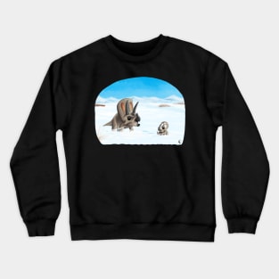 Christmas Cute Dino Snow Crewneck Sweatshirt